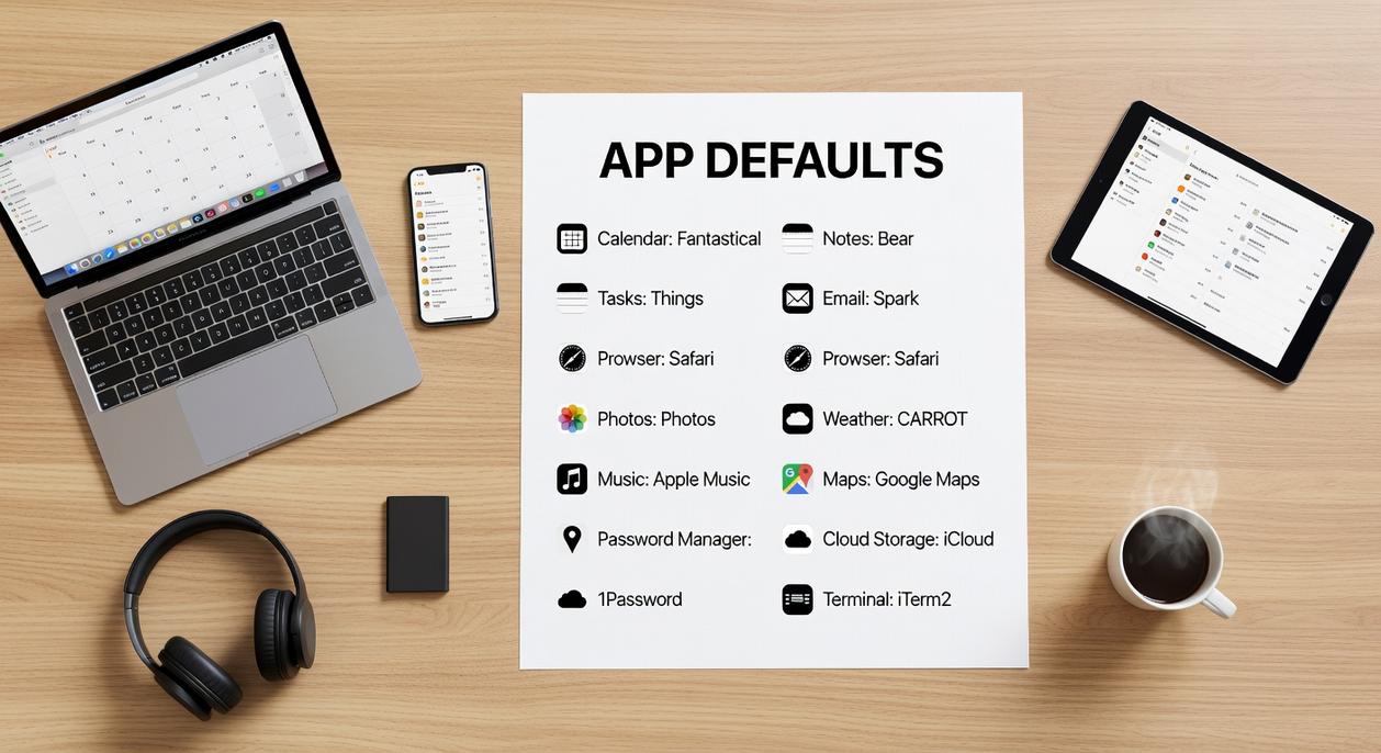 app defaults